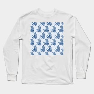 cats in hand drawn lines Long Sleeve T-Shirt